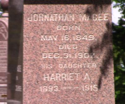 Magee Monument at Mount Pleasant Cemetery